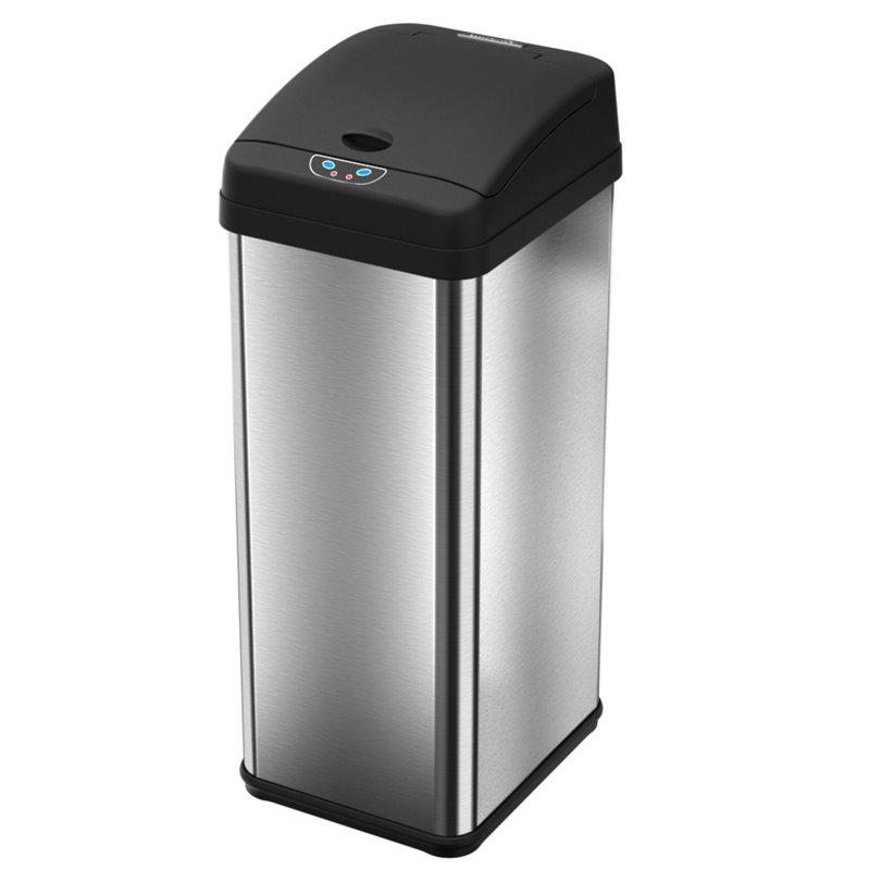 Wildon Home ® Stainless Steel 13 Gallon Motion Sensor Trash Can